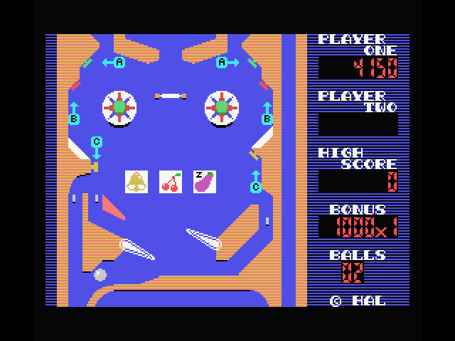 Rollerball MSX Screenshot: Oops, missed the ball again!