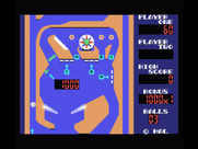 Rollerball for MSX - The ball falls down the gutter on the left...