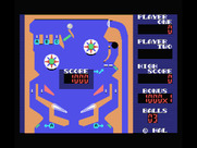 Rollerball for MSX - Ball in play at the top of the playfield.