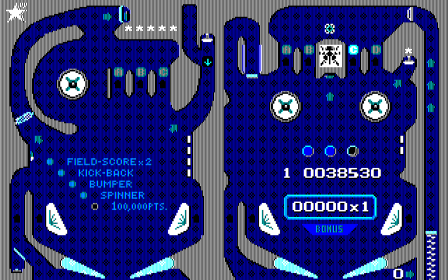 Rollerball PC-8800 Series Screenshot: Game over.