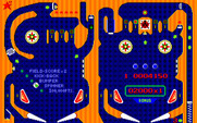 Rollerball for PC-8800 Series - The lower half of the playfield visible on the left...