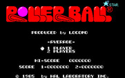 Rollerball for PC-8800 Series - Title screen.
