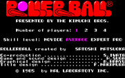 Rollerball for Sharp X1 - Title screen.