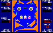 Rollerball for Sharp X1 - The middle part of the playfield.