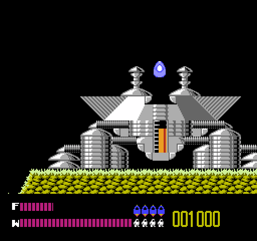 Solar Jetman: Hunt for the Golden Warpship NES / Famicom Screenshot: Exploring begins...