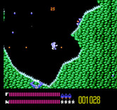 Solar Jetman: Hunt for the Golden Warpship for NES / Famicom - Found an item, but I'll need a probe to retrieve it!