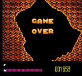 Solar Jetman: Hunt for the Golden Warpship for NES / Famicom - Game over.