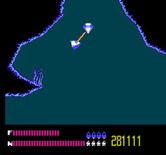Solar Jetman: Hunt for the Golden Warpship for NES / Famicom - Items can drag your pod in all sorts of directions you don't want...