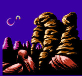 Solar Jetman: Hunt for the Golden Warpship for NES / Famicom - Landing on planet 2...