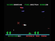Star Blazer for MSX - Attacking the tank while I'm under attack myself...
