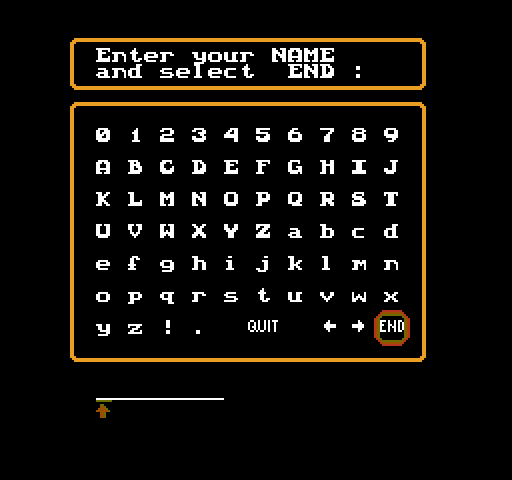 Spiritual Warfare NES / Famicom Screenshot: First, you'll have to enter your name...