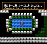 Spiritual Warfare for NES / Famicom - I'll need another item before I can take this raft...