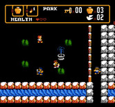 Spiritual Warfare for NES / Famicom - A water fountain, and not much else, is here...
