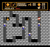 Spiritual Warfare for NES / Famicom - Heading further down the ladder I enter a well guarded maze!