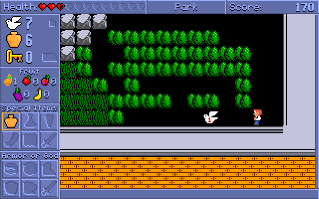 Spiritual Warfare IBM PC/Compatibles Screenshot: Pick this item up to increase faith.