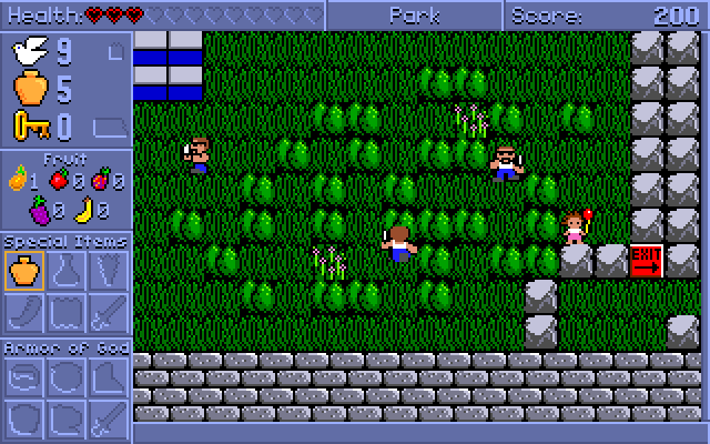 Spiritual Warfare IBM PC/Compatibles Screenshot: I see an exit...but how can I get there?