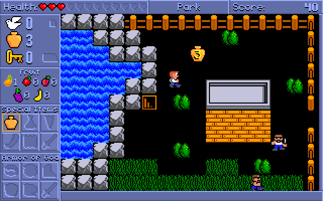 Spiritual Warfare IBM PC/Compatibles Screenshot: This is the other end of the tunnel.