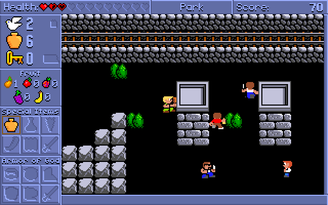 Spiritual Warfare IBM PC/Compatibles Screenshot: Exploring some more...