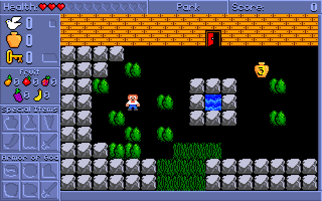 Spiritual Warfare IBM PC/Compatibles Screenshot: Game start.