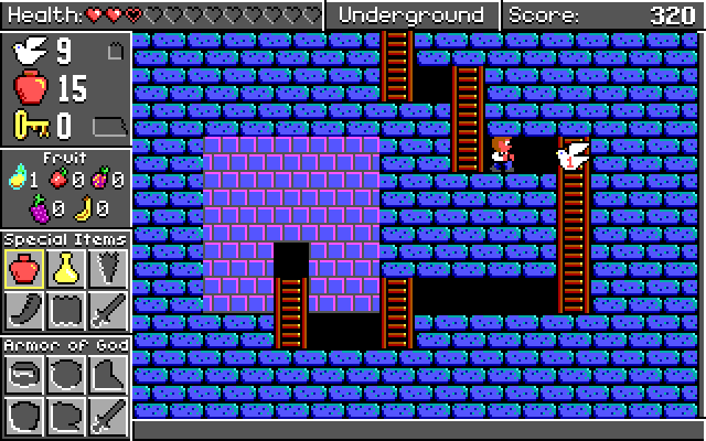 Spiritual Warfare IBM PC/Compatibles Screenshot: What's behind this door?