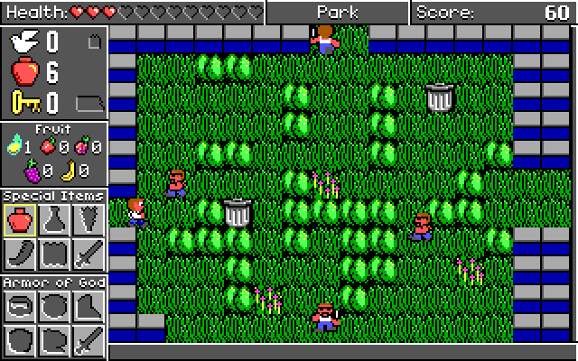 Spiritual Warfare IBM PC/Compatibles Screenshot: Exploring further...