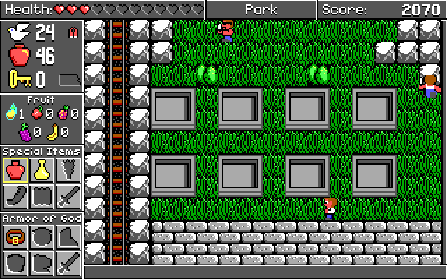 Spiritual Warfare IBM PC/Compatibles Screenshot: Not much here...