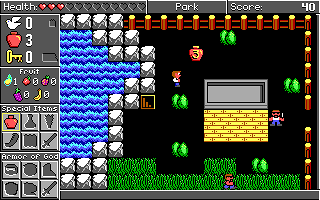Spiritual Warfare IBM PC/Compatibles Screenshot: The exit to that tunnel.