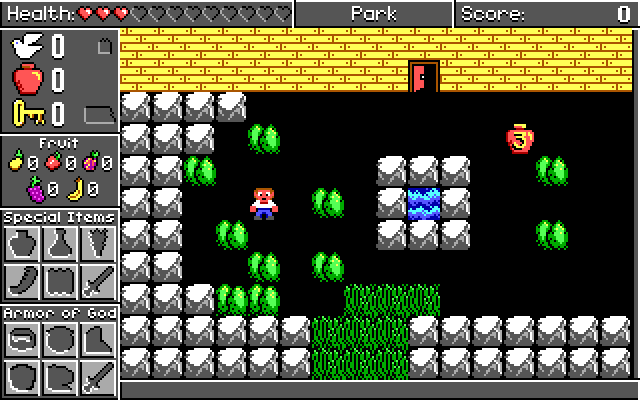 Spiritual Warfare IBM PC/Compatibles Screenshot: Game start.
