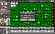 Spiritual Warfare for IBM PC/Compatibles - Game over.
