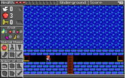 Spiritual Warfare for IBM PC/Compatibles - I can exit to the right, or climb down further...