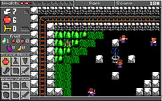 Spiritual Warfare for IBM PC/Compatibles - A water fountain and some bad guys are here...
