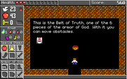 Spiritual Warfare for IBM PC/Compatibles - I located the Belt of Truth.