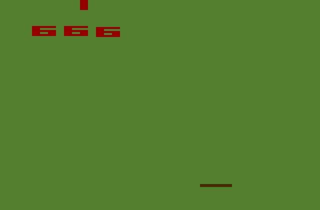 Codebreaker Atari 2600 Screenshot: Starting screen; first, select a game option...