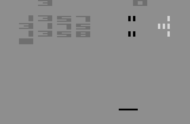 Codebreaker Atari 2600 Screenshot: Codebreaker in progress...guess the code!