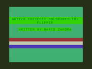 Flipper for TRS-80 Color Computer - Title screen.