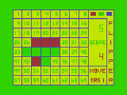 Flipper for TRS-80 Color Computer - The computer calculates it's next move...