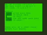 Flipper for Dragon 32/64 - Game options and instructions.