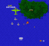 1942 for NES / Famicom - One enemy plane down, more to go...