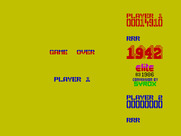 1942 for ZX Spectrum - Game over.