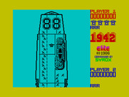 1942 for ZX Spectrum - Game start.