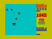 1942 for ZX Spectrum - Shoot the entire formation of red planes for a power up.