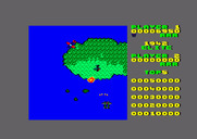 1942 for Amstrad CPC - Firing with one of the upgraded weapons.