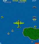 1942 for Arcade - Those large planes can sneak up from behind! Be careful...