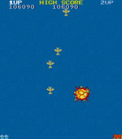 1942 for Arcade - Crash! I've been hit!
