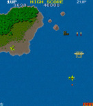 1942 for Arcade - Pick up the "Pow" to collect the bonus.