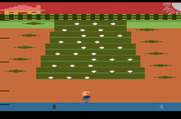 Wabbit for Atari 2600 - Starting screen; the game flashes random colors as a sort of screen saver.