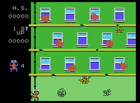 Frantic Freddy ColecoVision Screenshot: Game start.