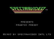 Frantic Freddy for ColecoVision - Title screen.
