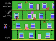 Frantic Freddy for ColecoVision - Freddy can climb up and down the platforms in this area.