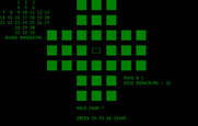 Hique for IBM PC/Compatibles - Starting a new game; no pegs have been removed yet